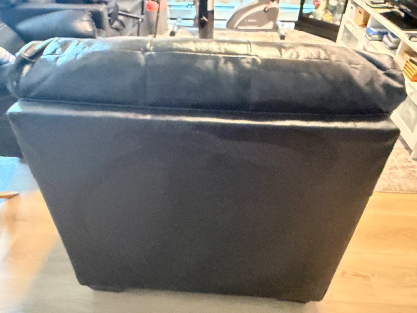 Dark Brown Faux Leather Armchair - photo 5