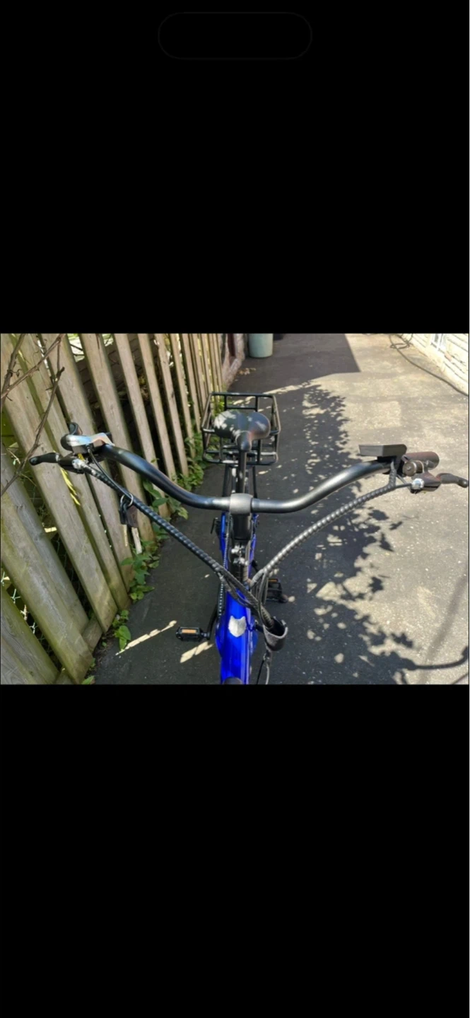 Wolff Sapphire Blue Electric Bicycle with Cargo Rack - photo 2