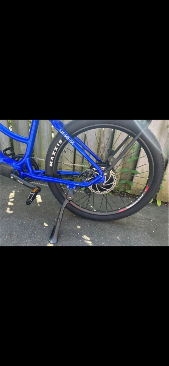 Wolff Sapphire Blue Electric Bicycle with Cargo Rack - photo 3