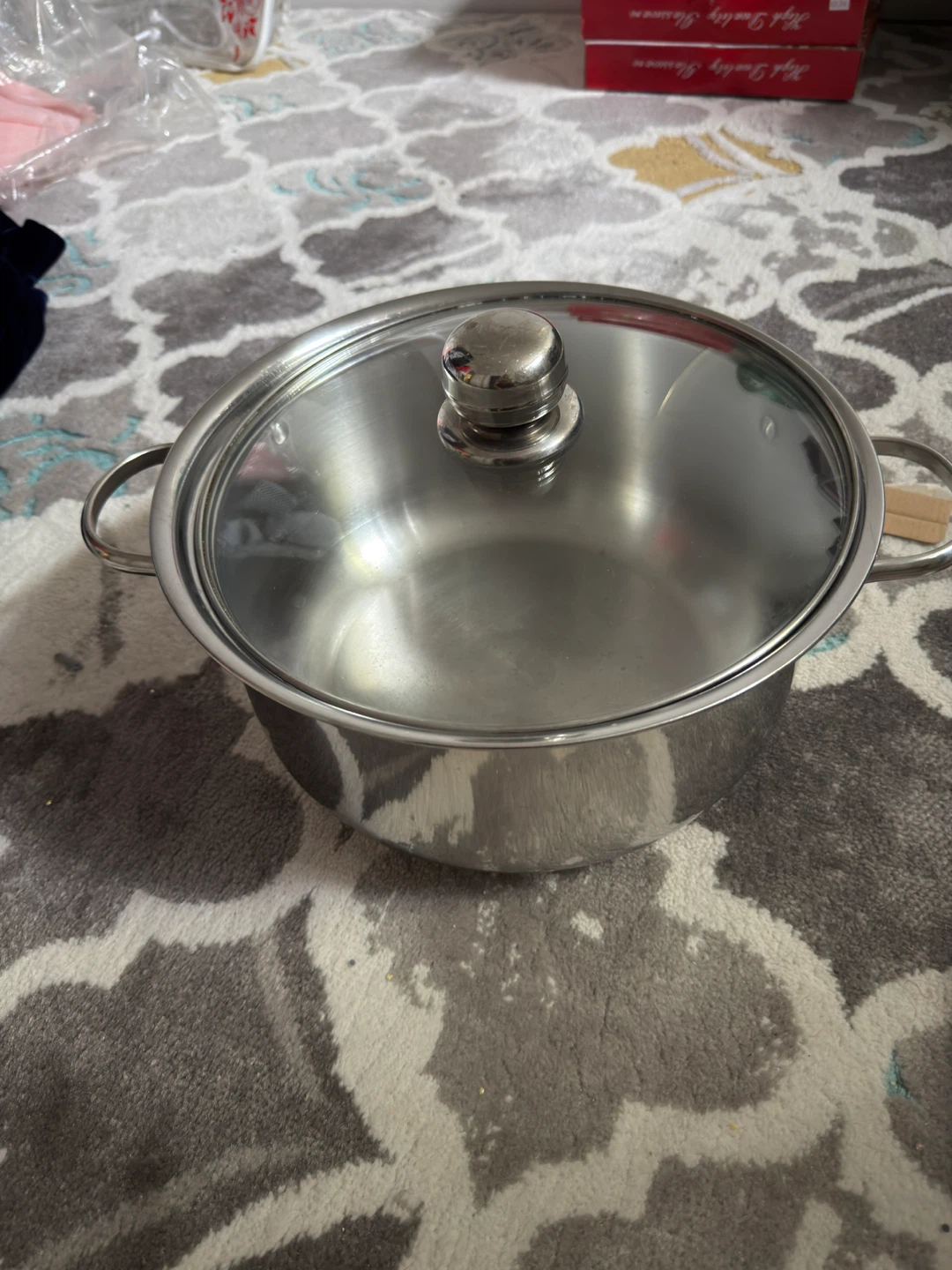Aluminum Stock Pot with Lid - photo 2