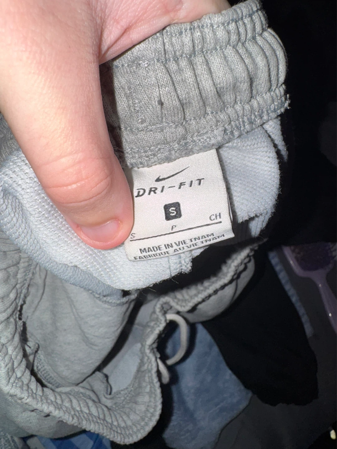 Nike Dri-FIT Grey Sweatpants Size S