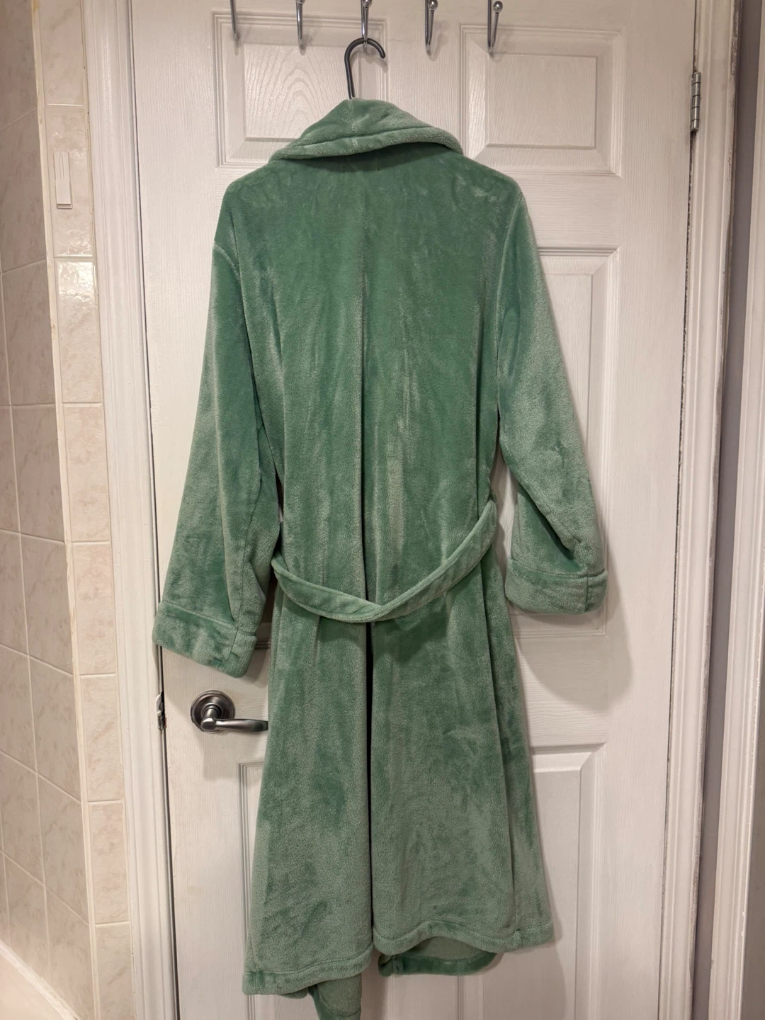 Women’s Plush Robe long - light Green - photo 2