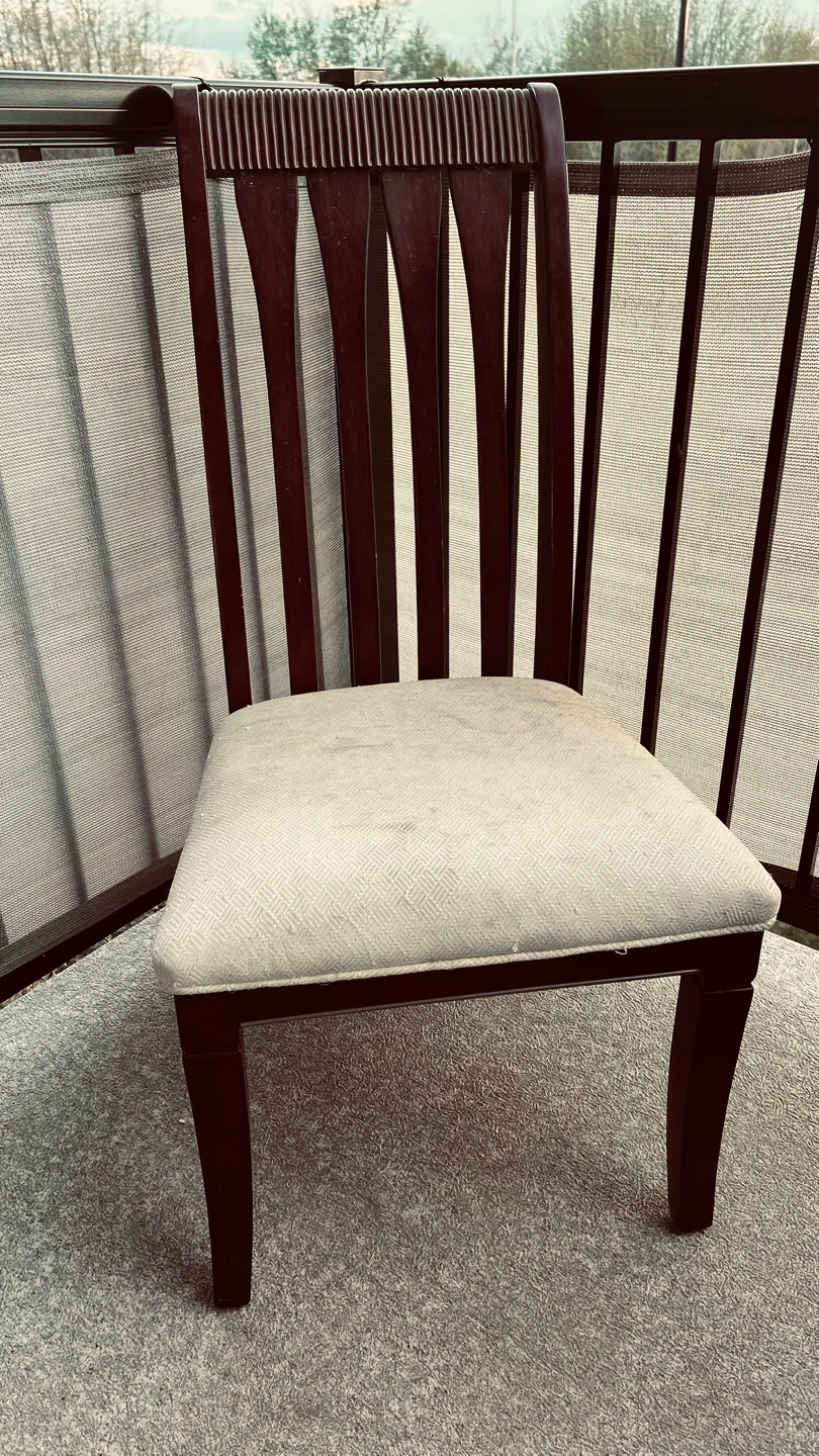 Solid Wood Dining Chair – Great for Restoration / Refinishing