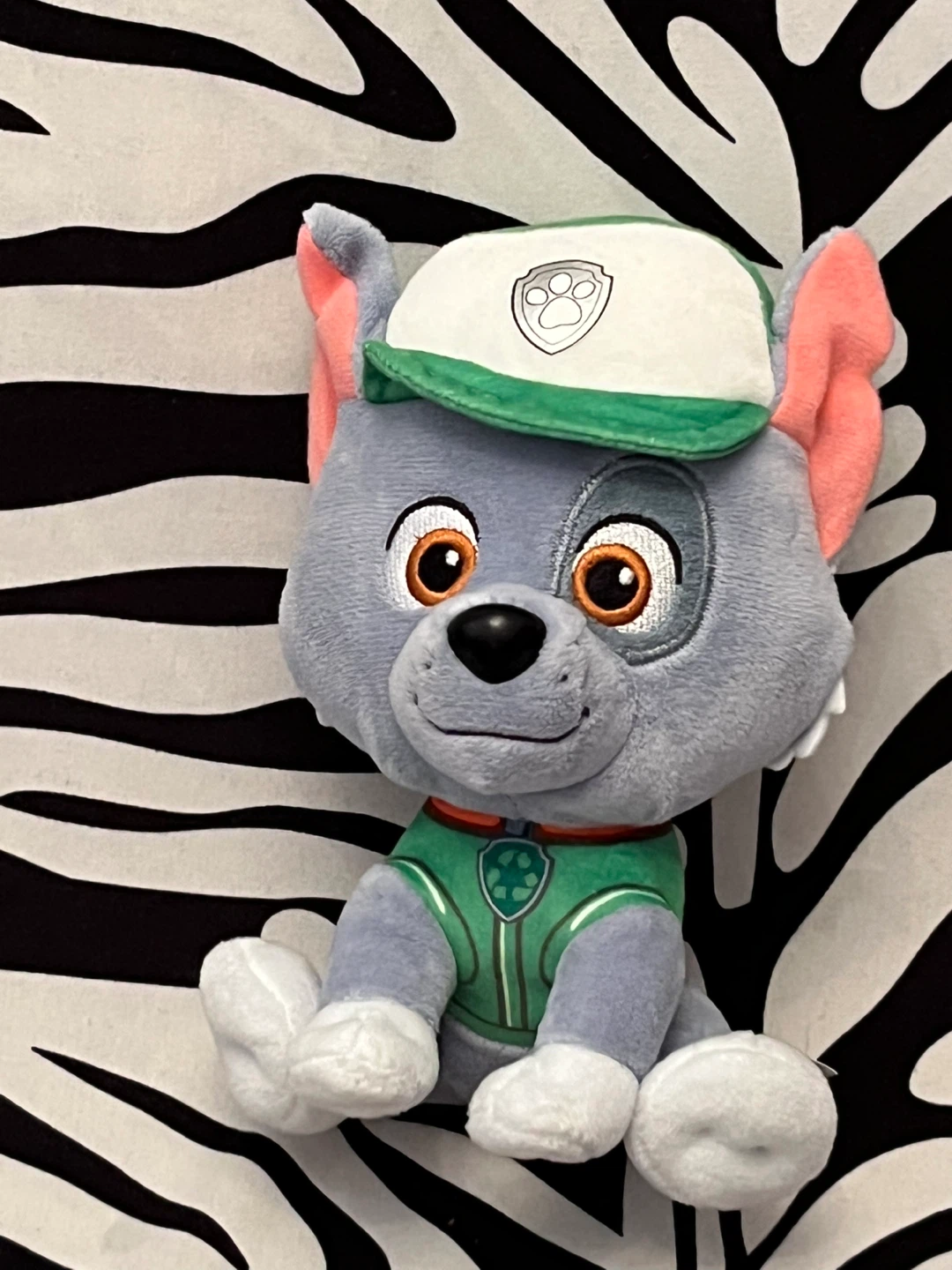 🐾 Rocky, the recycling pup plush toy from the series PAW Patrol
