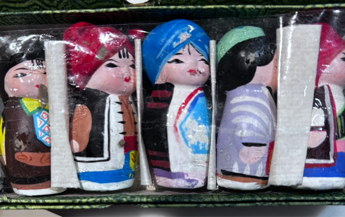 Set of 5 Hand-Painted Figurines