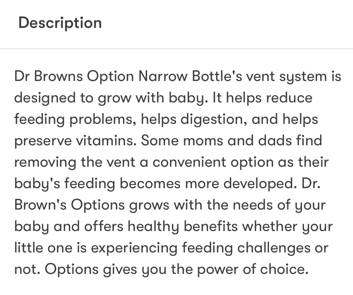 Dr. Brown’s Options+ Anti-Colic 4oz Baby Bottle Pink – Brand New - photo 3