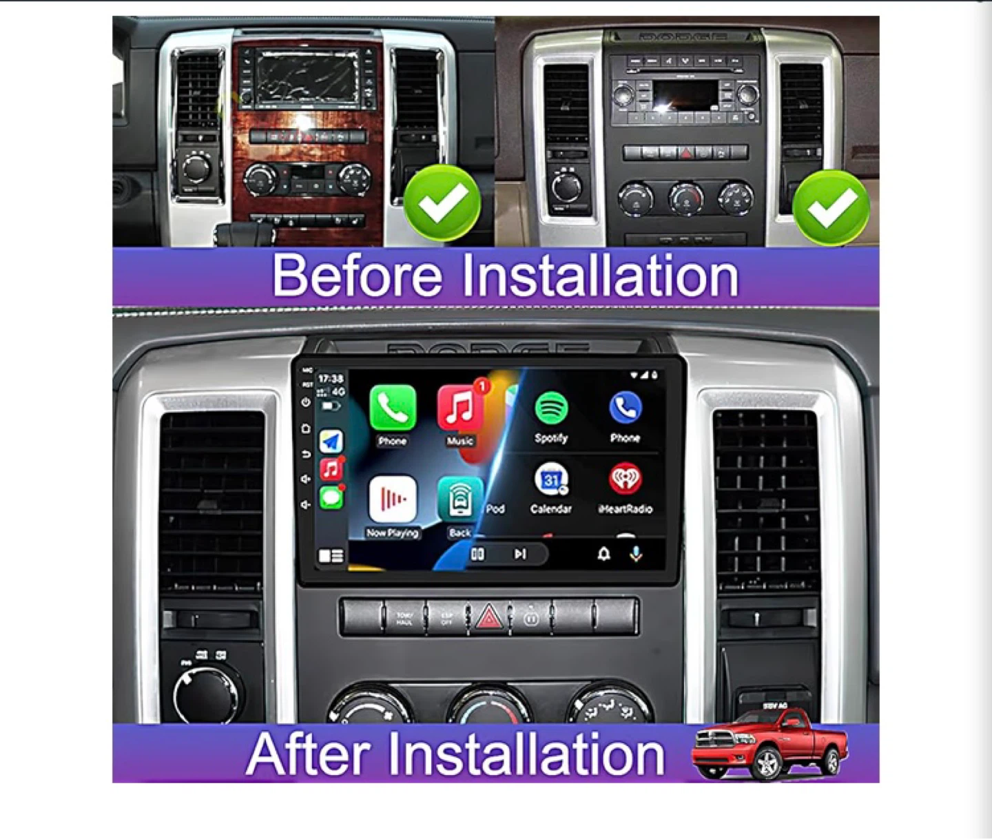 10 Inch Car Stereo for Dodge Ram 1500 2500 3500 (2009-2012) - photo 2