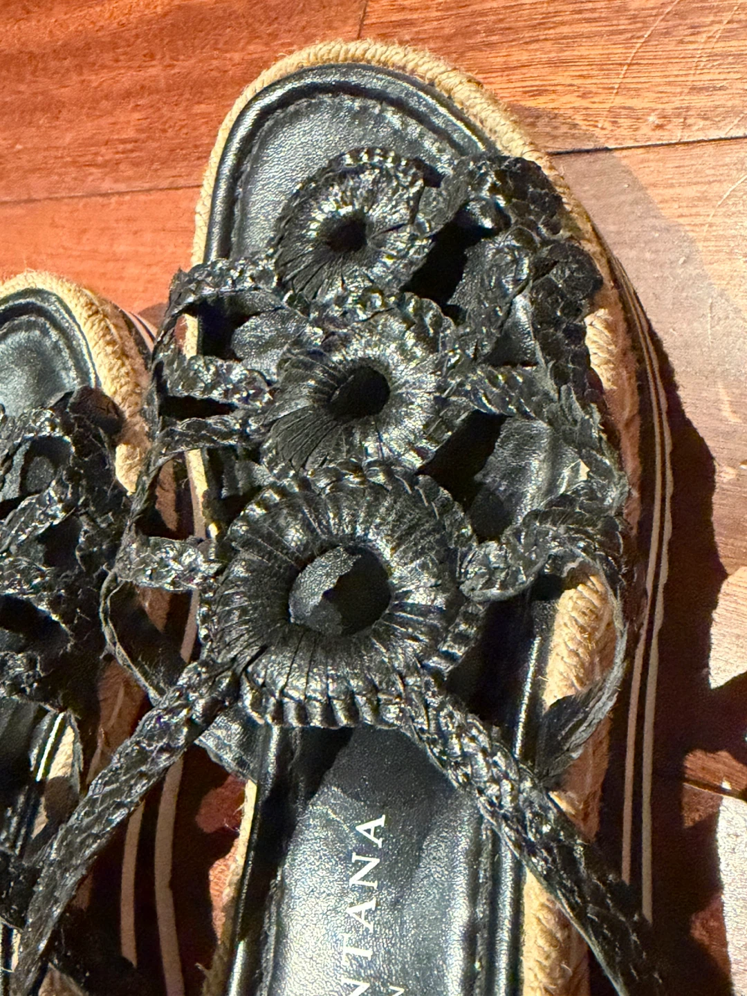 Pons Quintana Black Espadrille Wedge Sandals - photo 2