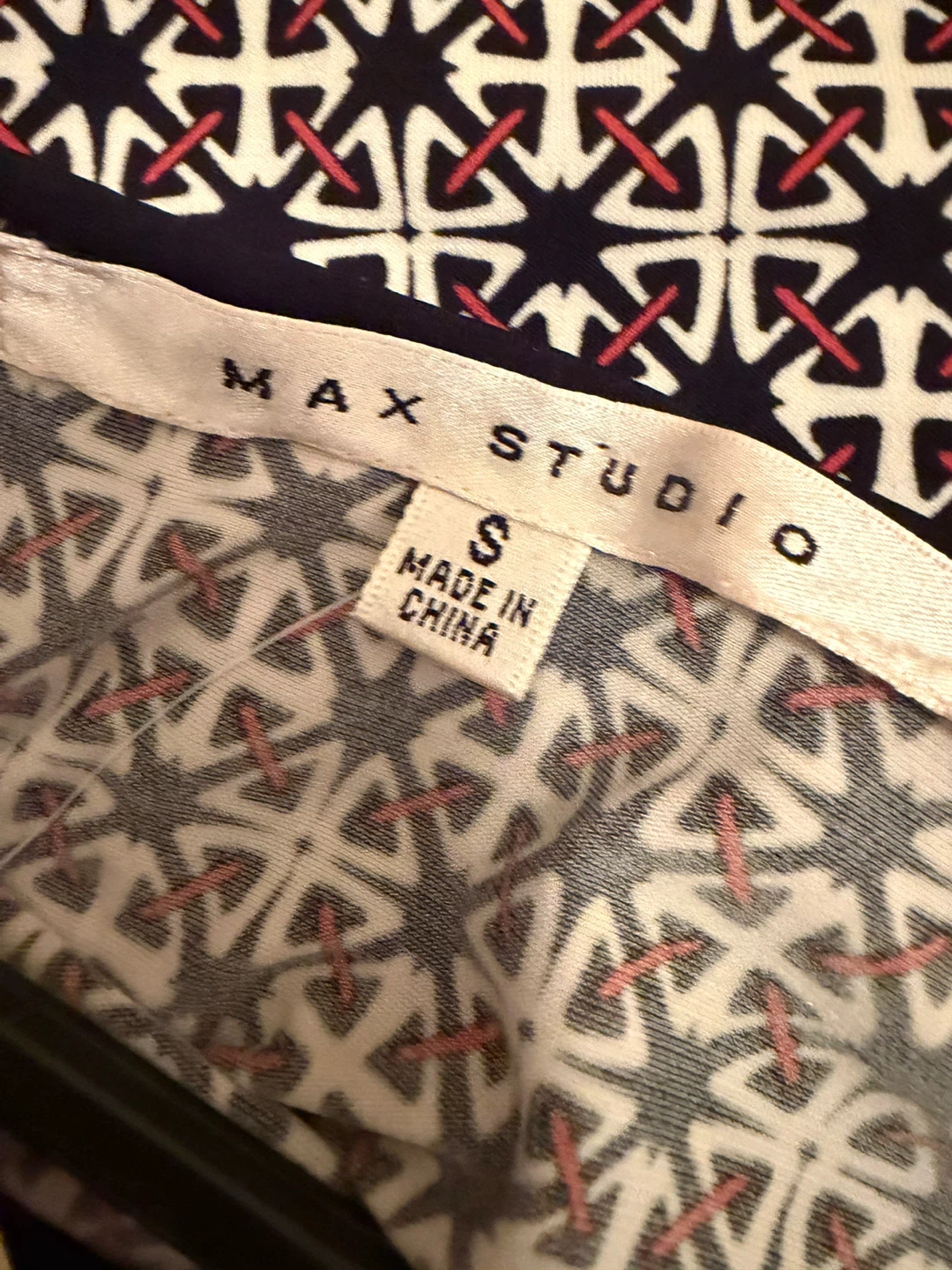 Max Studio Sleeveless Geometric Print Dress Size S - photo 5