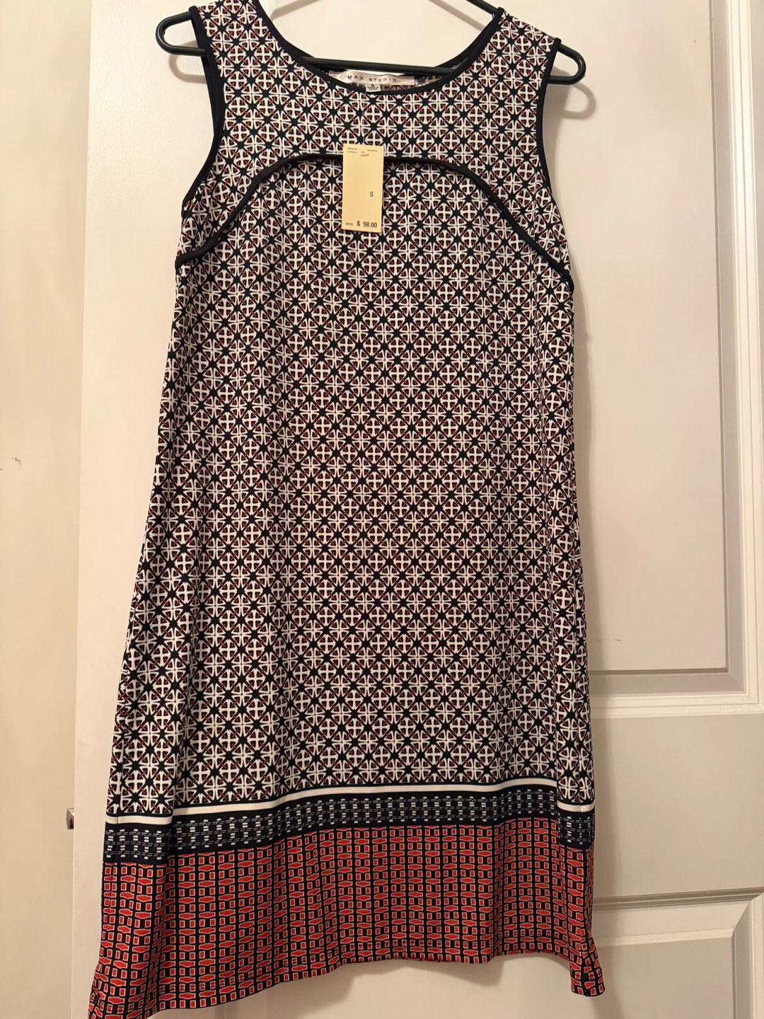 Max Studio Sleeveless Geometric Print Dress Size S - photo 4
