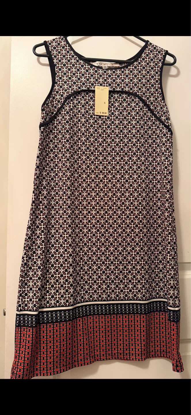 Max Studio Sleeveless Geometric Print Dress Size S - photo 3