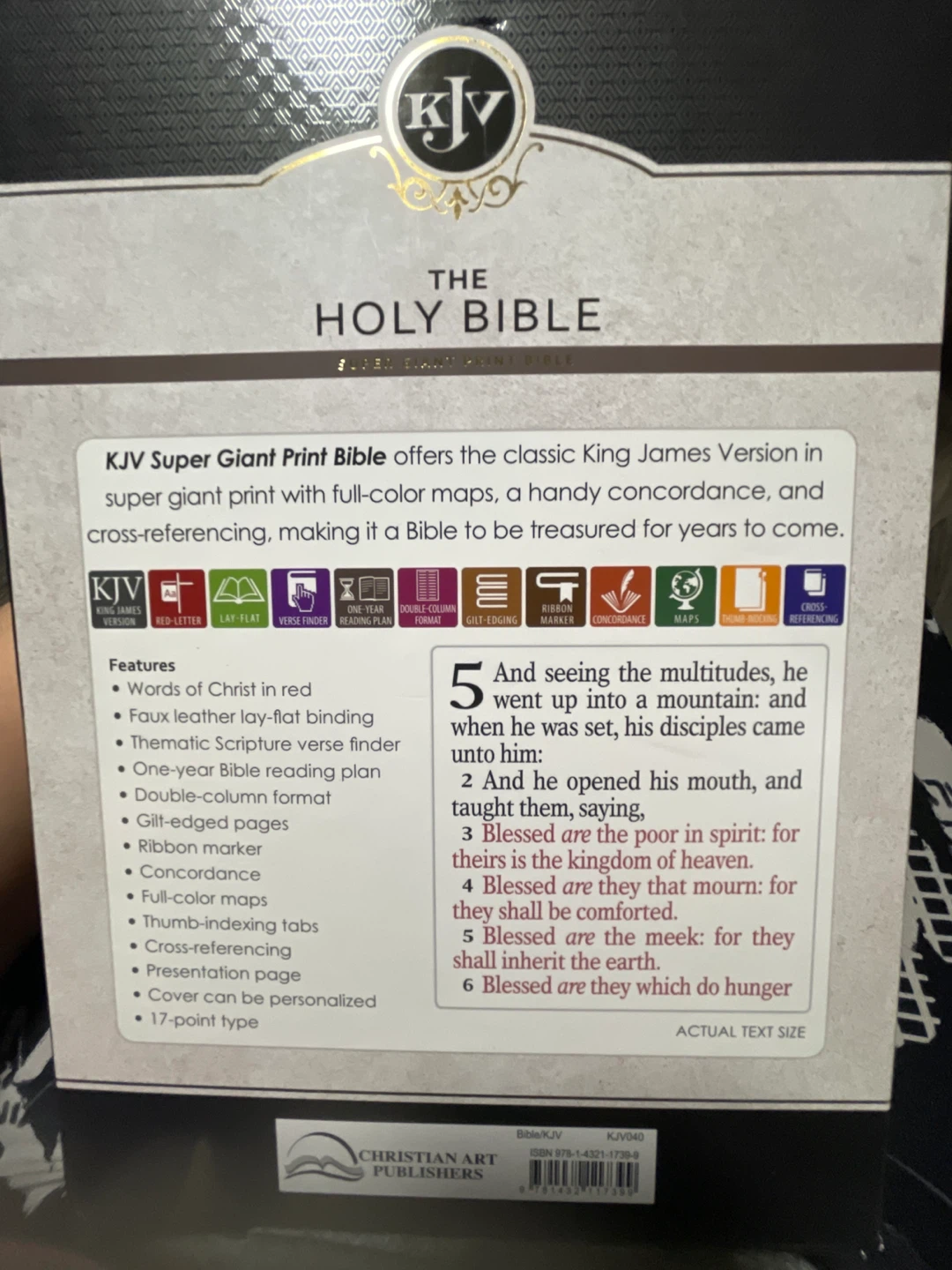 KJV Super Giant Print Holy Bible