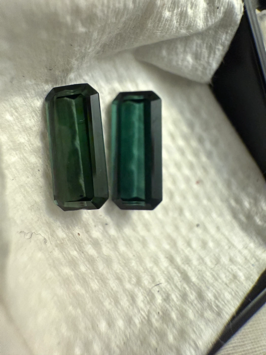 Emerald Cut Green Tourmaline Gemstones (2) - photo 2