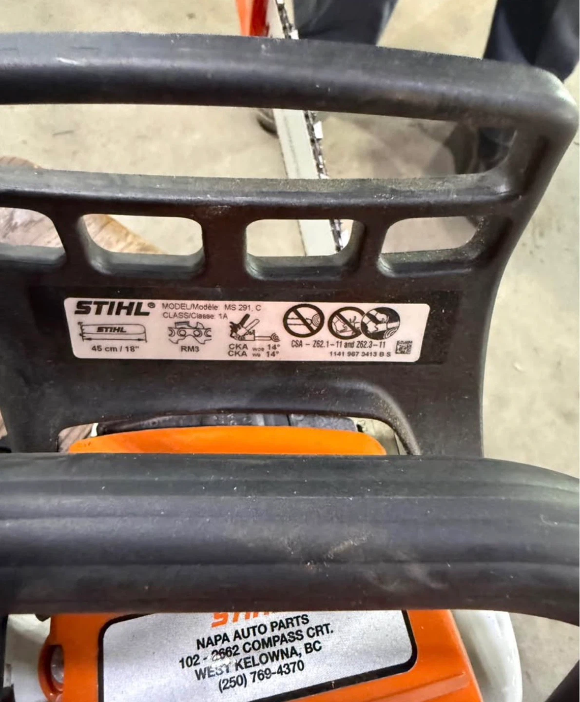 Stihl MS 261 C Chainsaw - photo 4