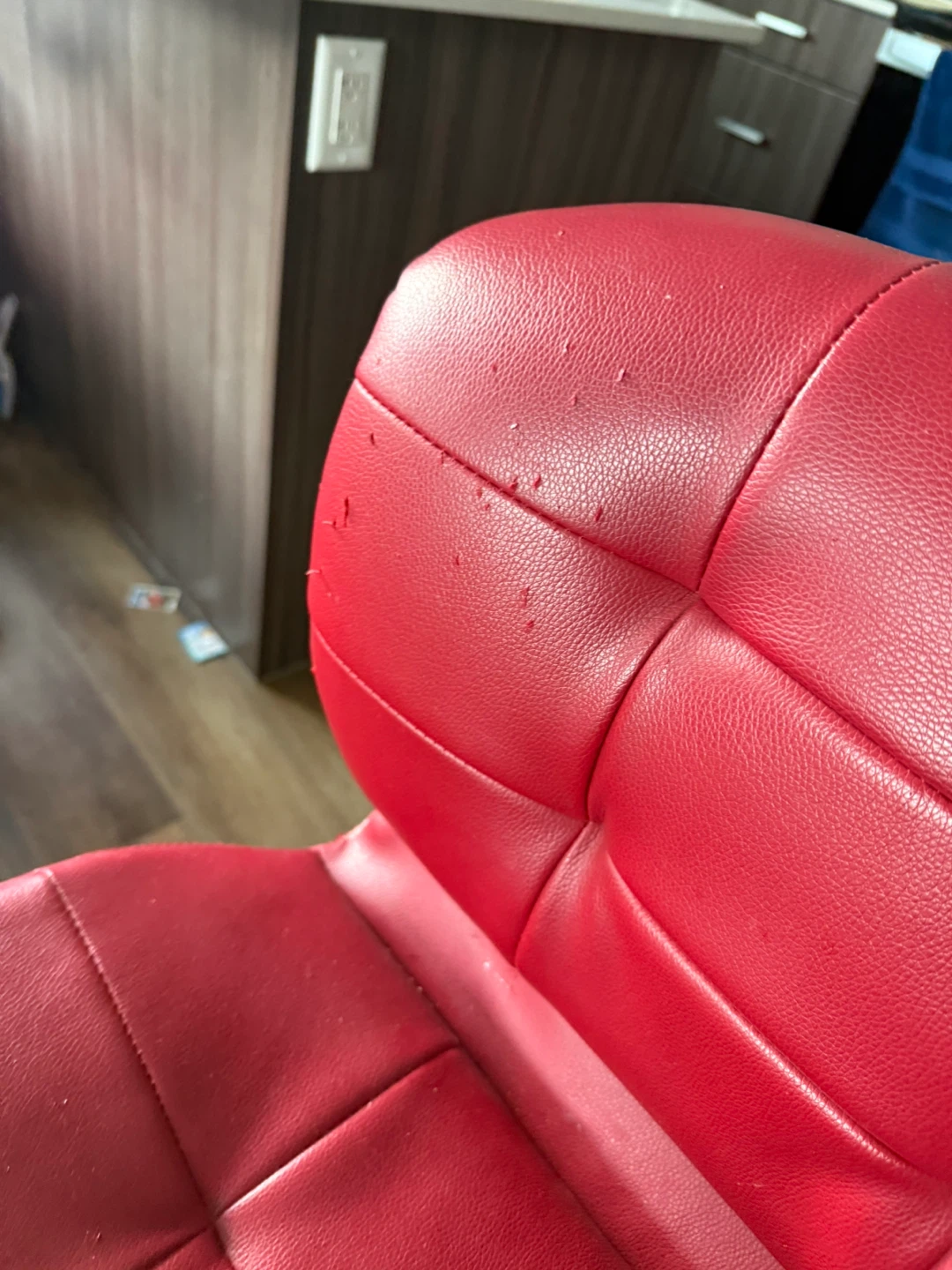 2 Red Adjustable Bar Stools - photo 4