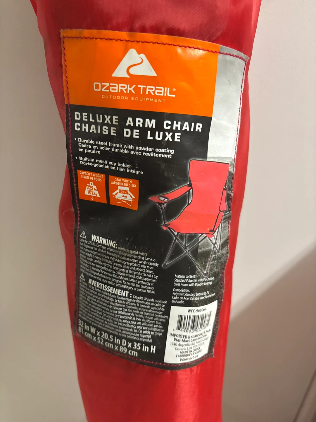 Ozark Trail Red Deluxe Arm Chair - photo 3
