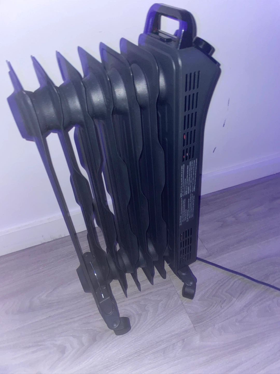 Black Oil-Filled Radiator Heater