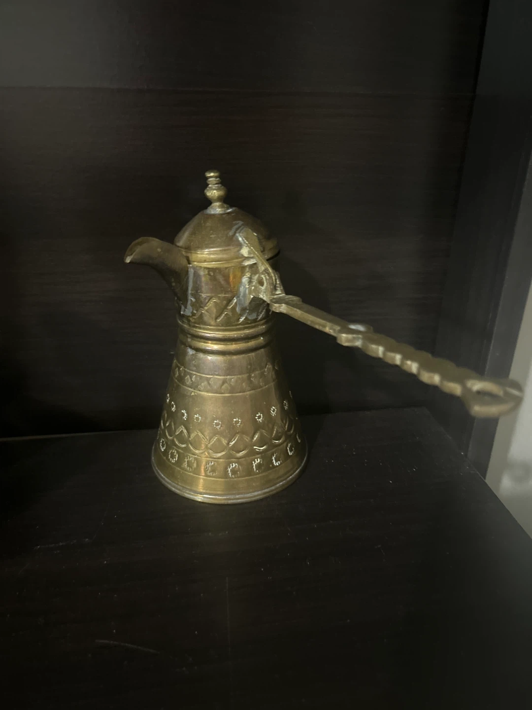 Vintage Brass Coffee Pot