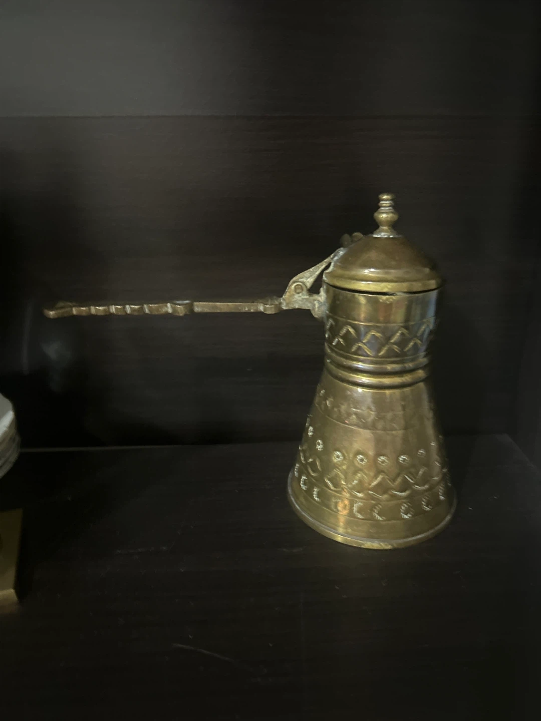 Vintage Brass Coffee Pot - photo 2