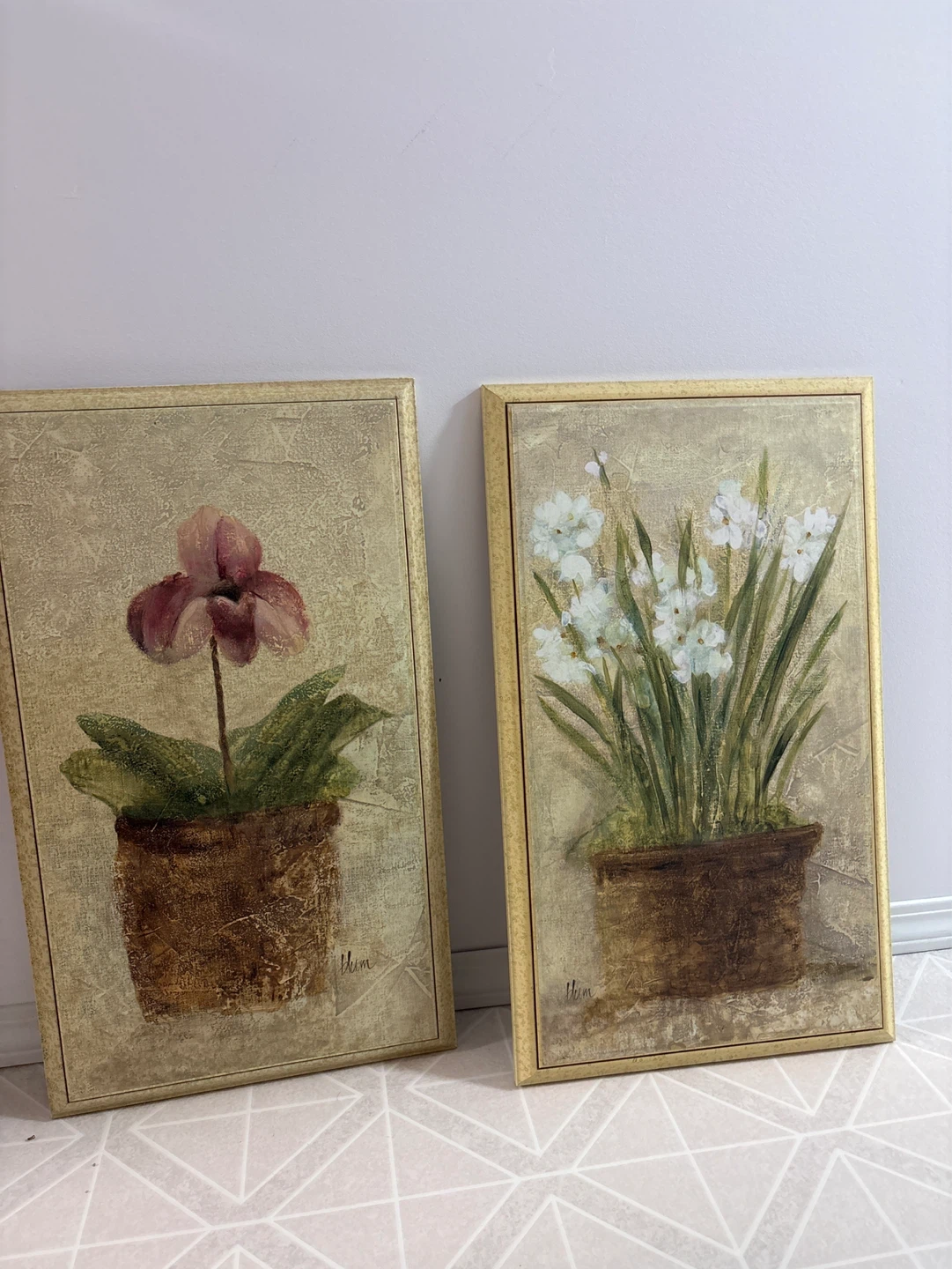 Set of 2 Framed Floral Art Prints