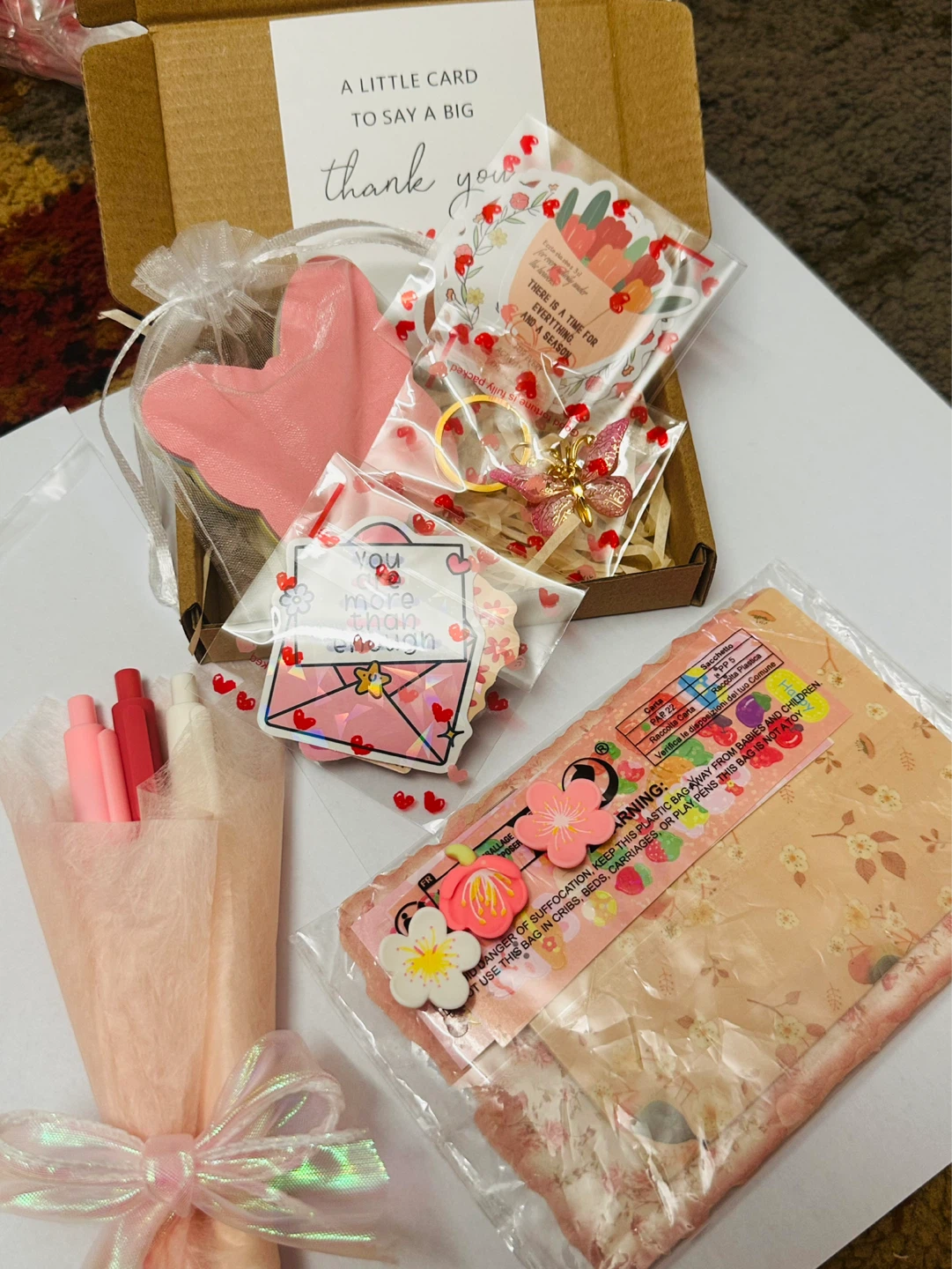 Gift Box with Pens, Stickers, Keychain, and More - photo 2