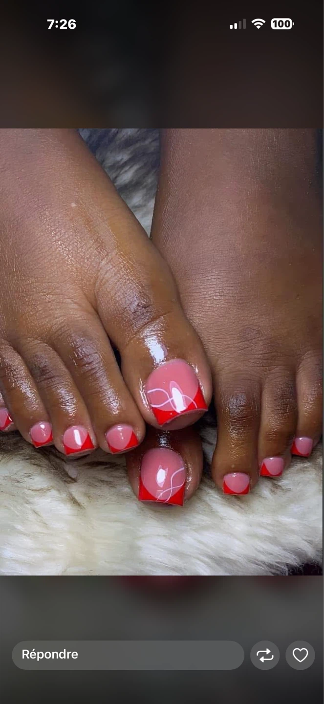 Custom French Tip Nails - photo 4