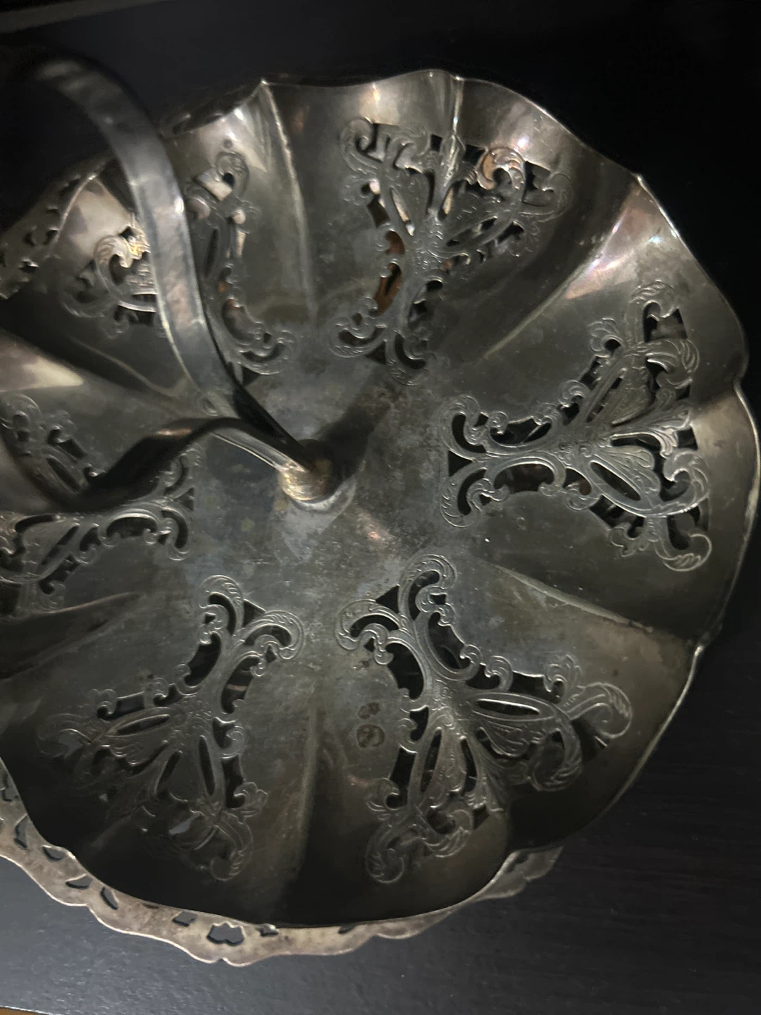 Vintage Ornate Metal Serving Trays Set - photo 3