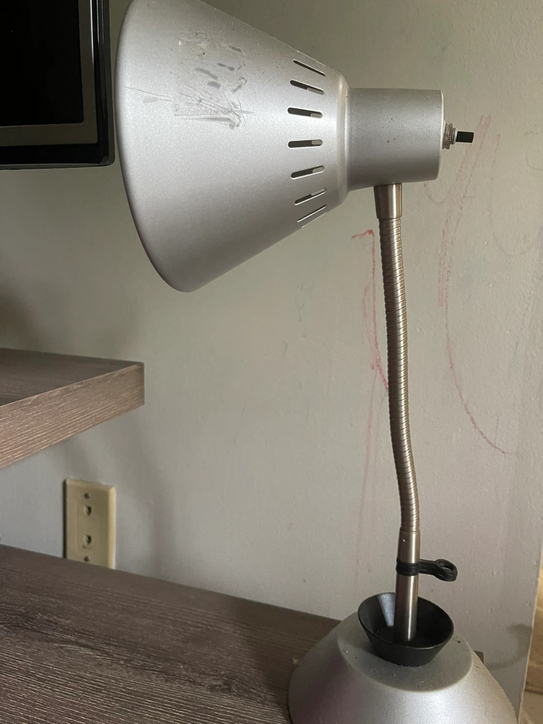 Silver Gooseneck Desk Lamp - photo 2