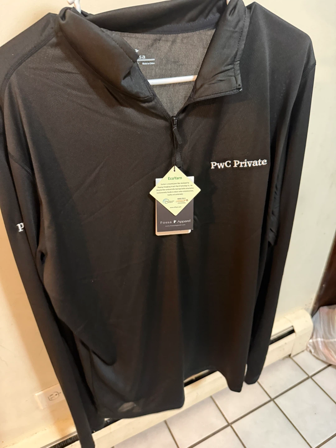 Fossa Apparel Men's Mirage Long Sleeve Shirt Black