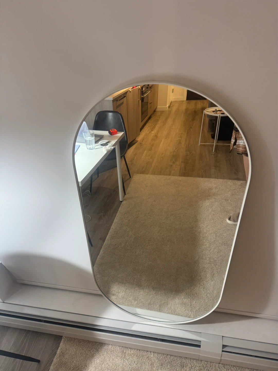 IKEA LINDBYN Mirror, White, 60x120 cm