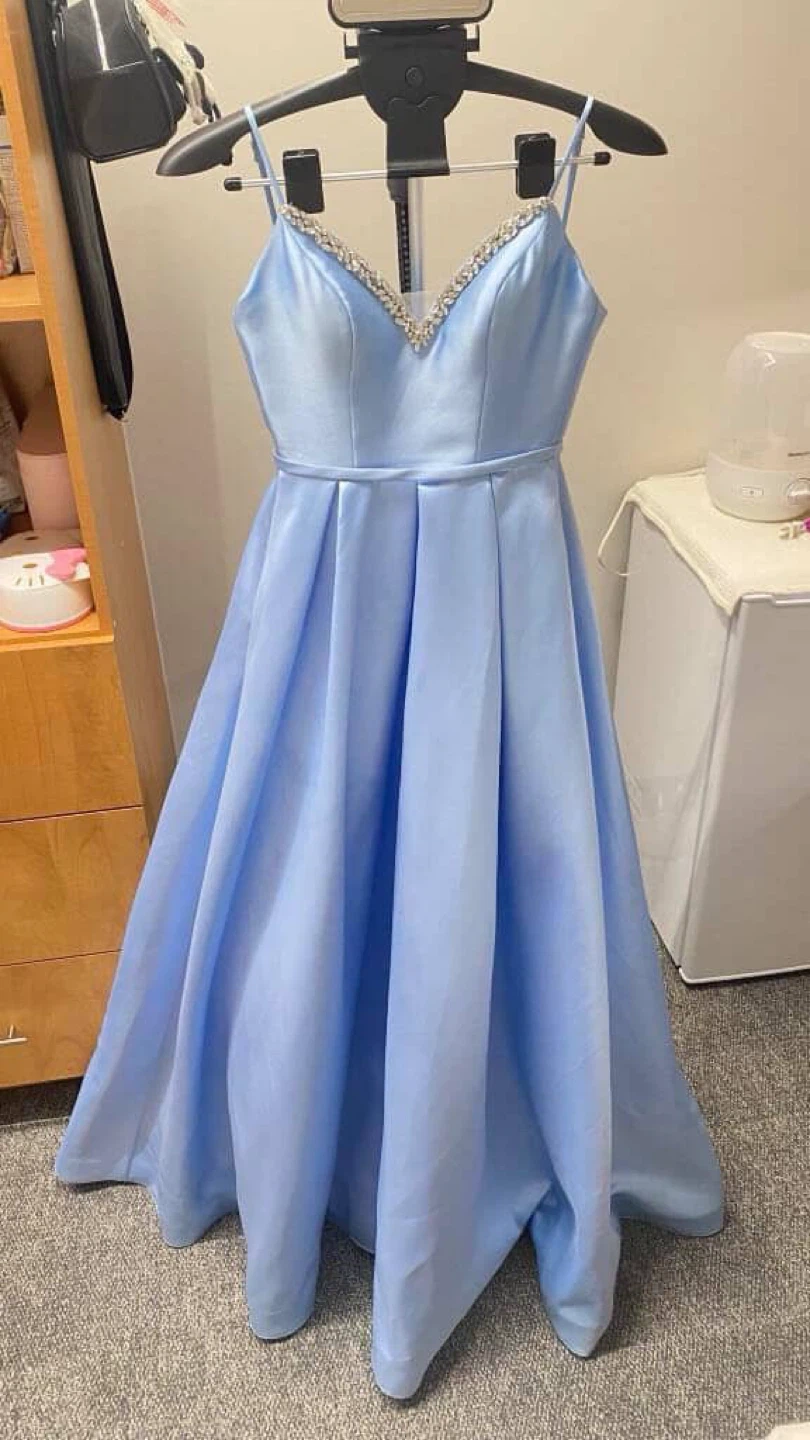 blue prom dress