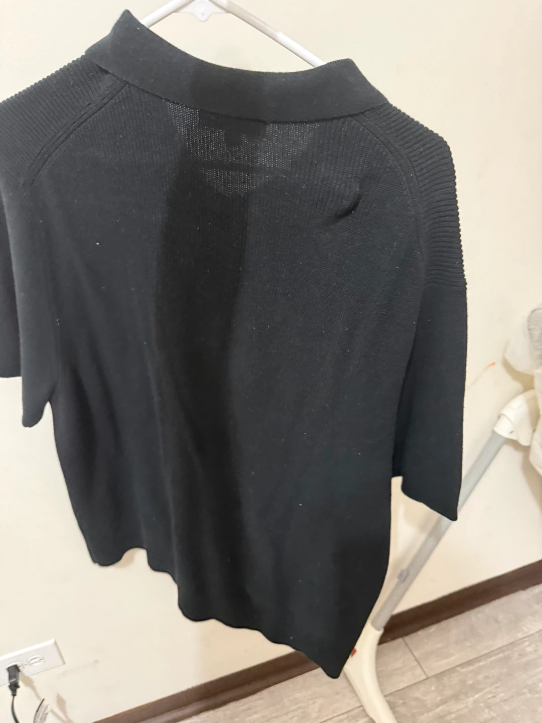 Banana Republic Black Knit Polo Shirt - photo 4