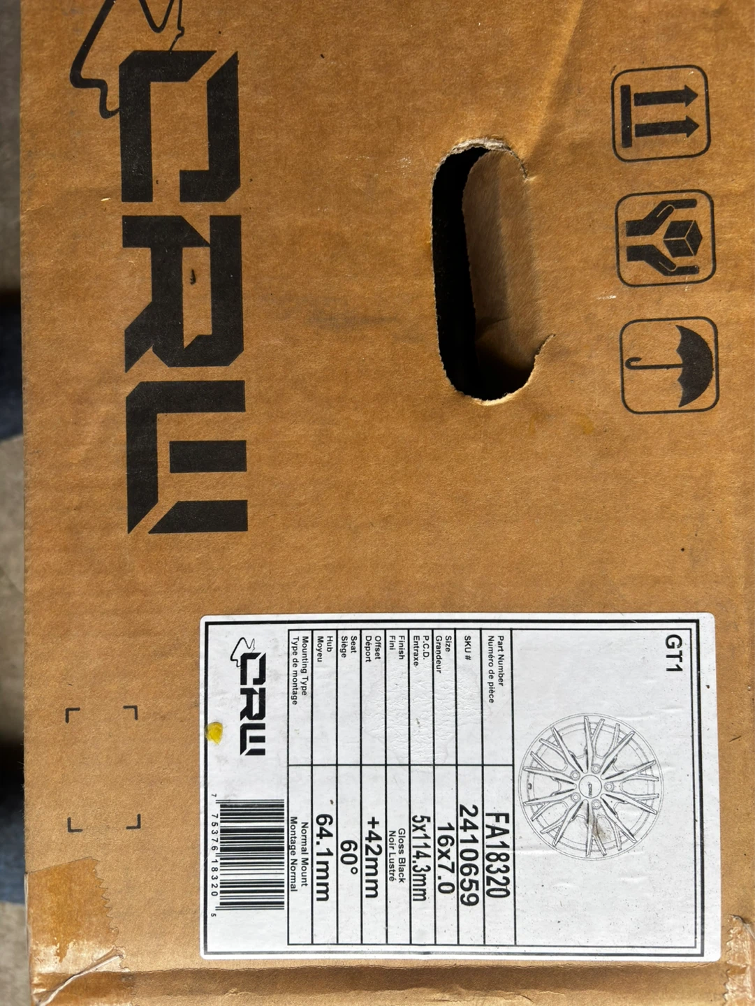 MERW 16x7.0 Alloy Wheel