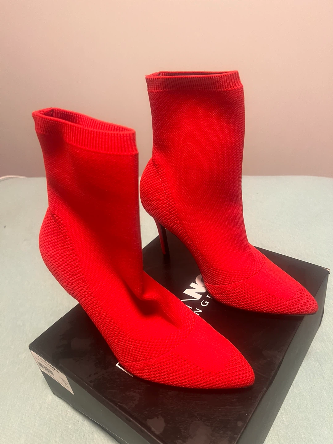 Fashion Nova Red high heels- Size 8.5 - photo 3