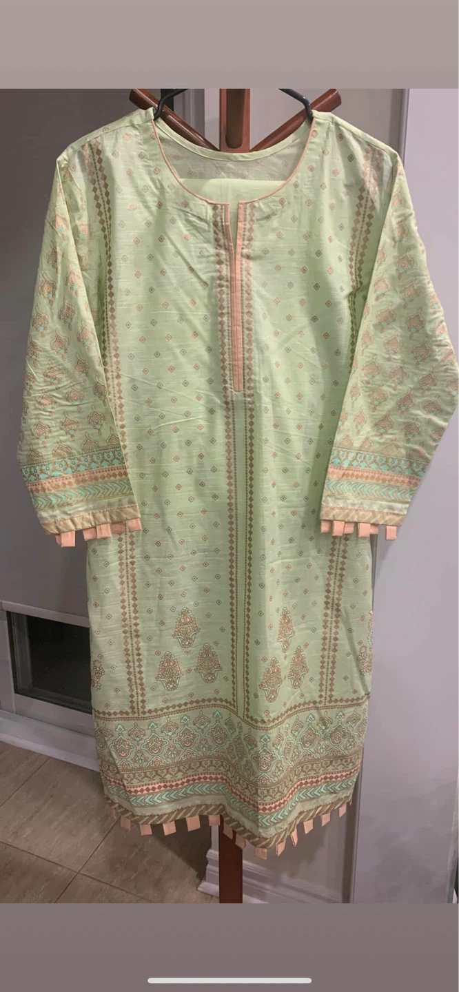 Light Green Pakistani Suit - Size L - photo 2