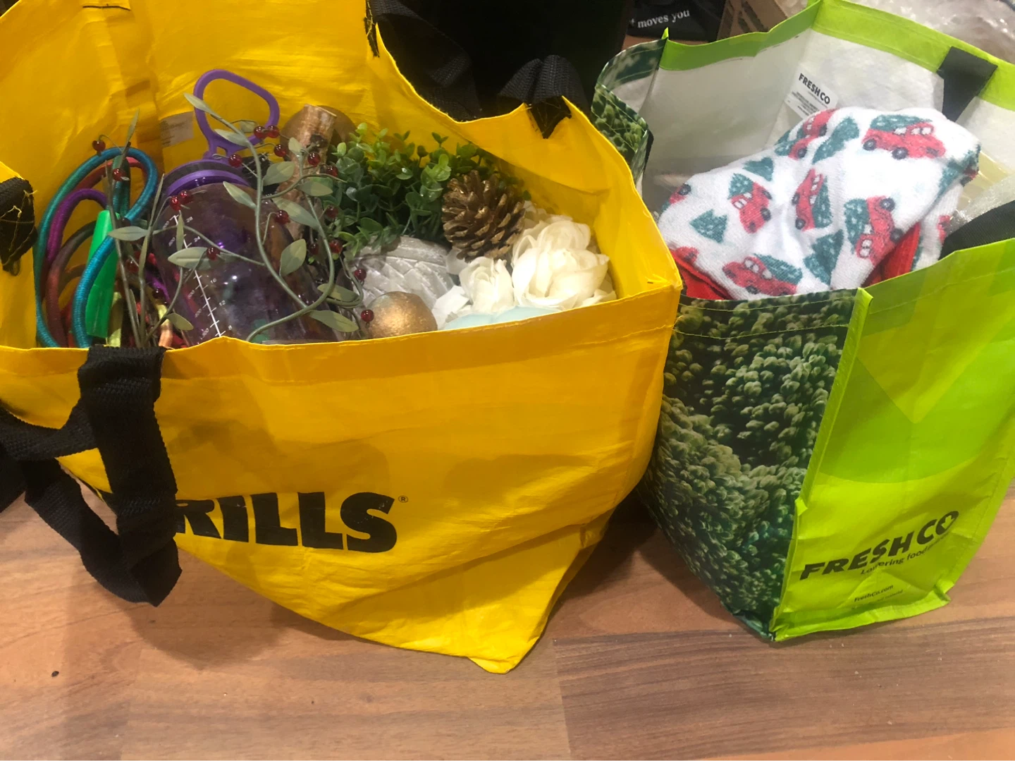 Bags of miscellaneous stuff