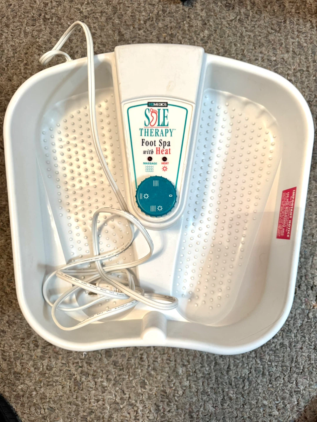 HoMedics Sole Therapy Foot Spa with Heat