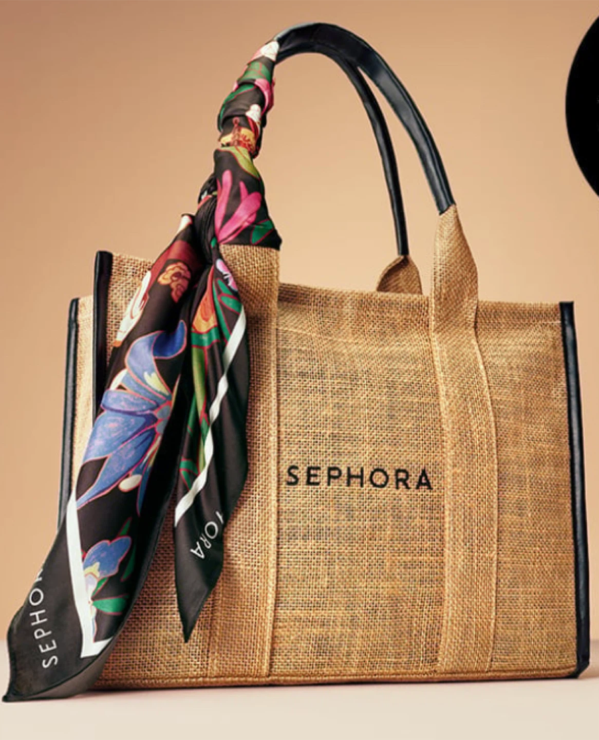 Sephora Canada Tote and Floral Silk Scarf
