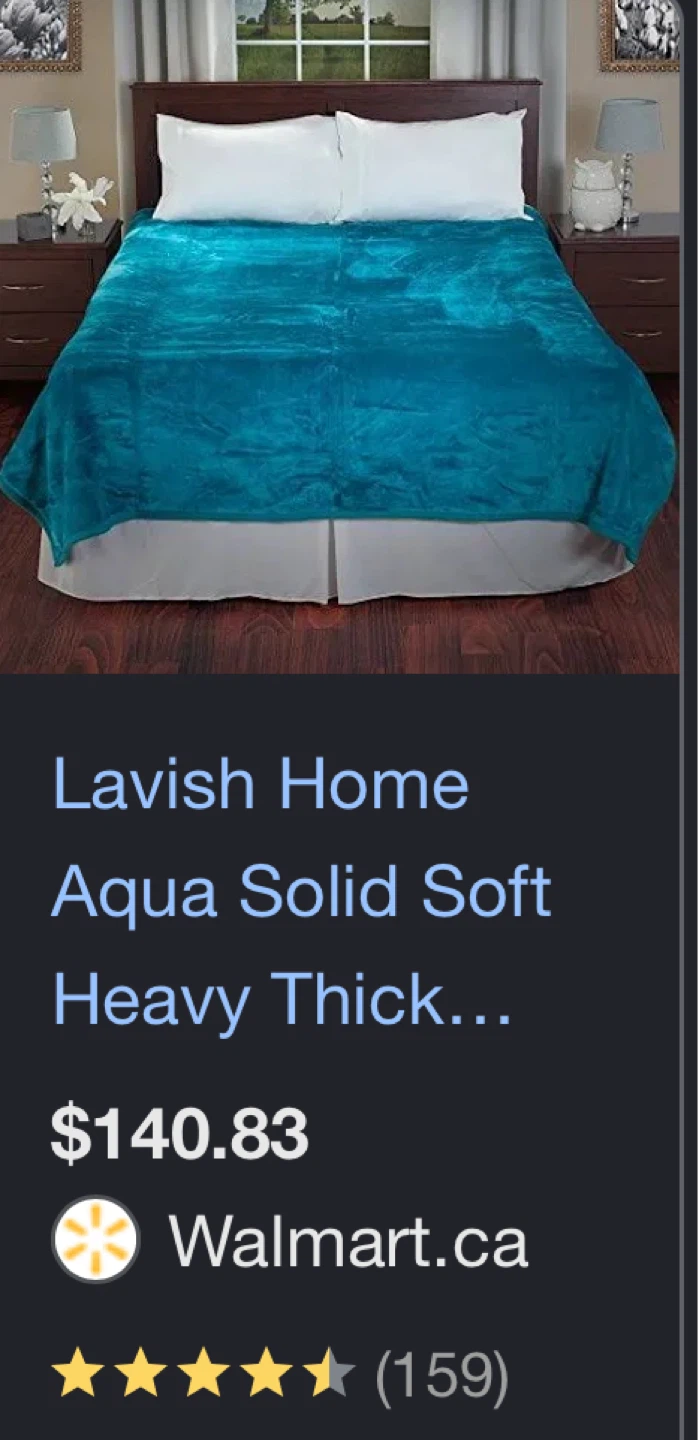 Lavish Home Teal Aqua Solid Soft Heavy Thick Throw Blanket