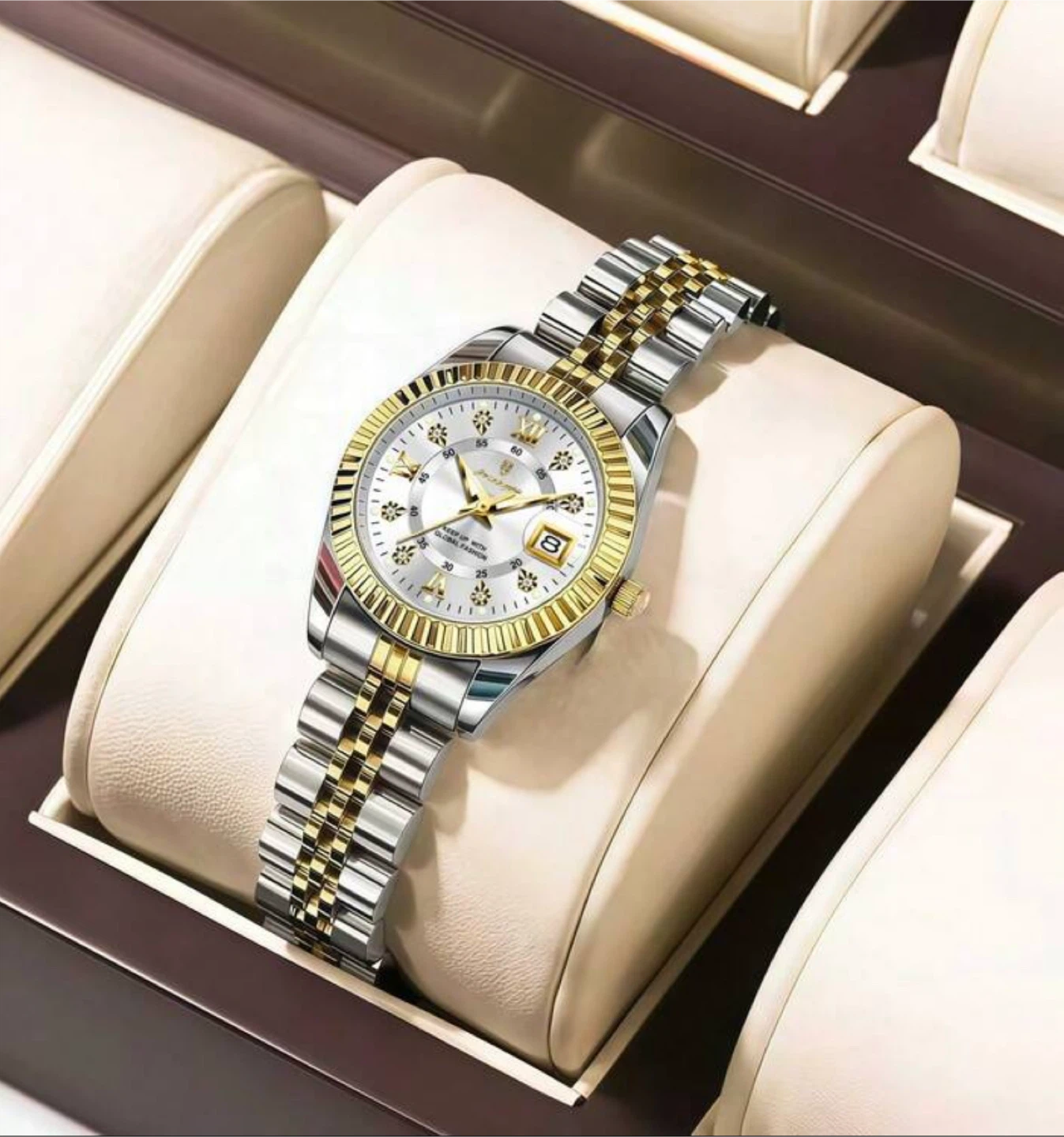 Women’s Stainless Steel and Gold Tone Watch