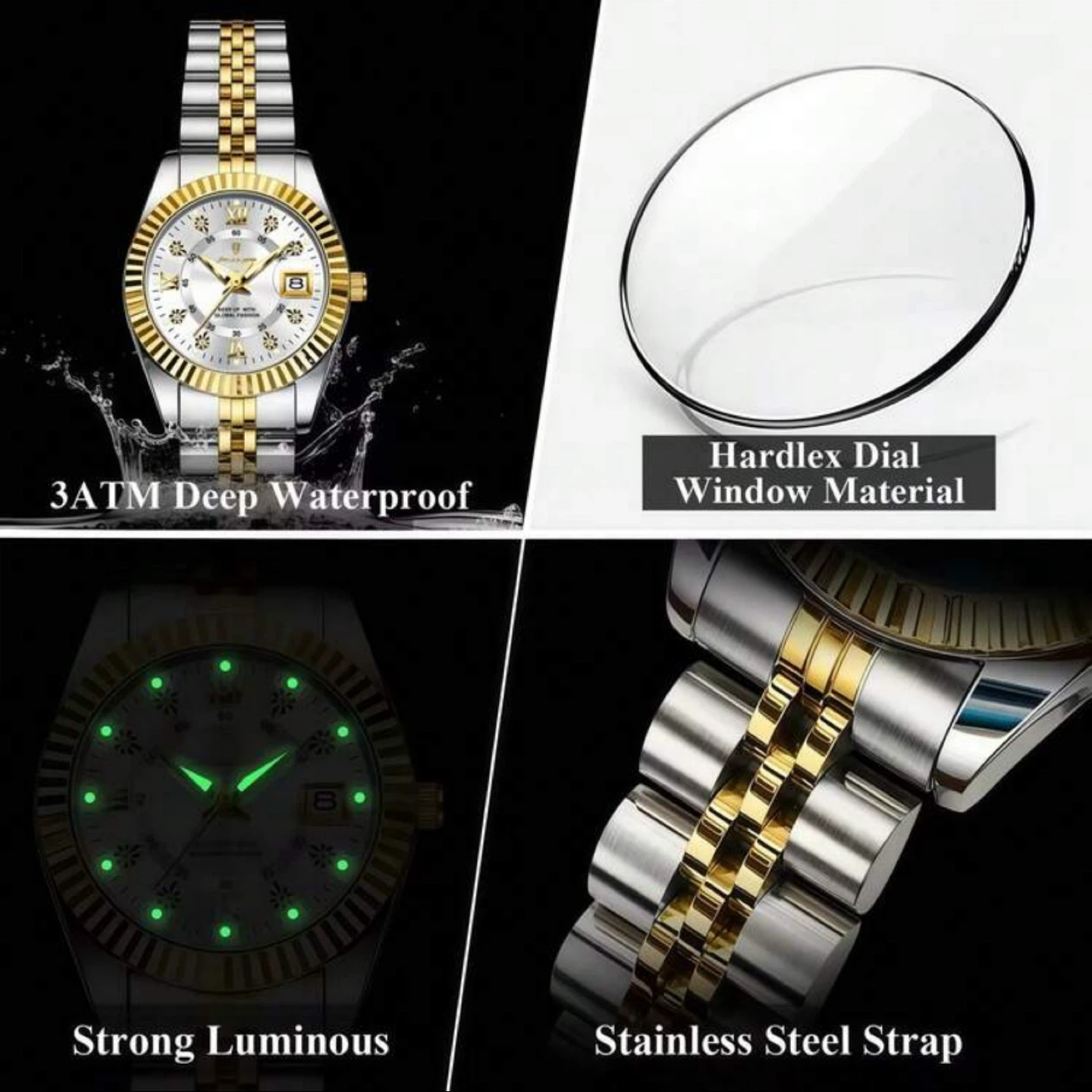 Women’s Stainless Steel and Gold Tone Watch - photo 3