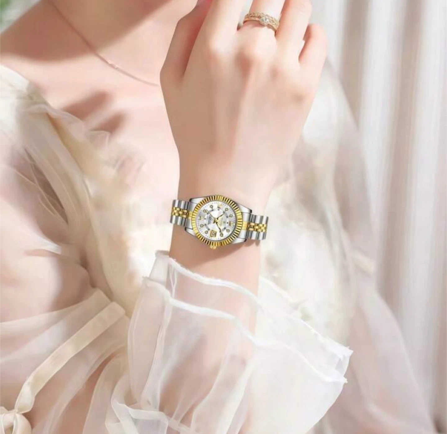 Women’s Stainless Steel and Gold Tone Watch - photo 2