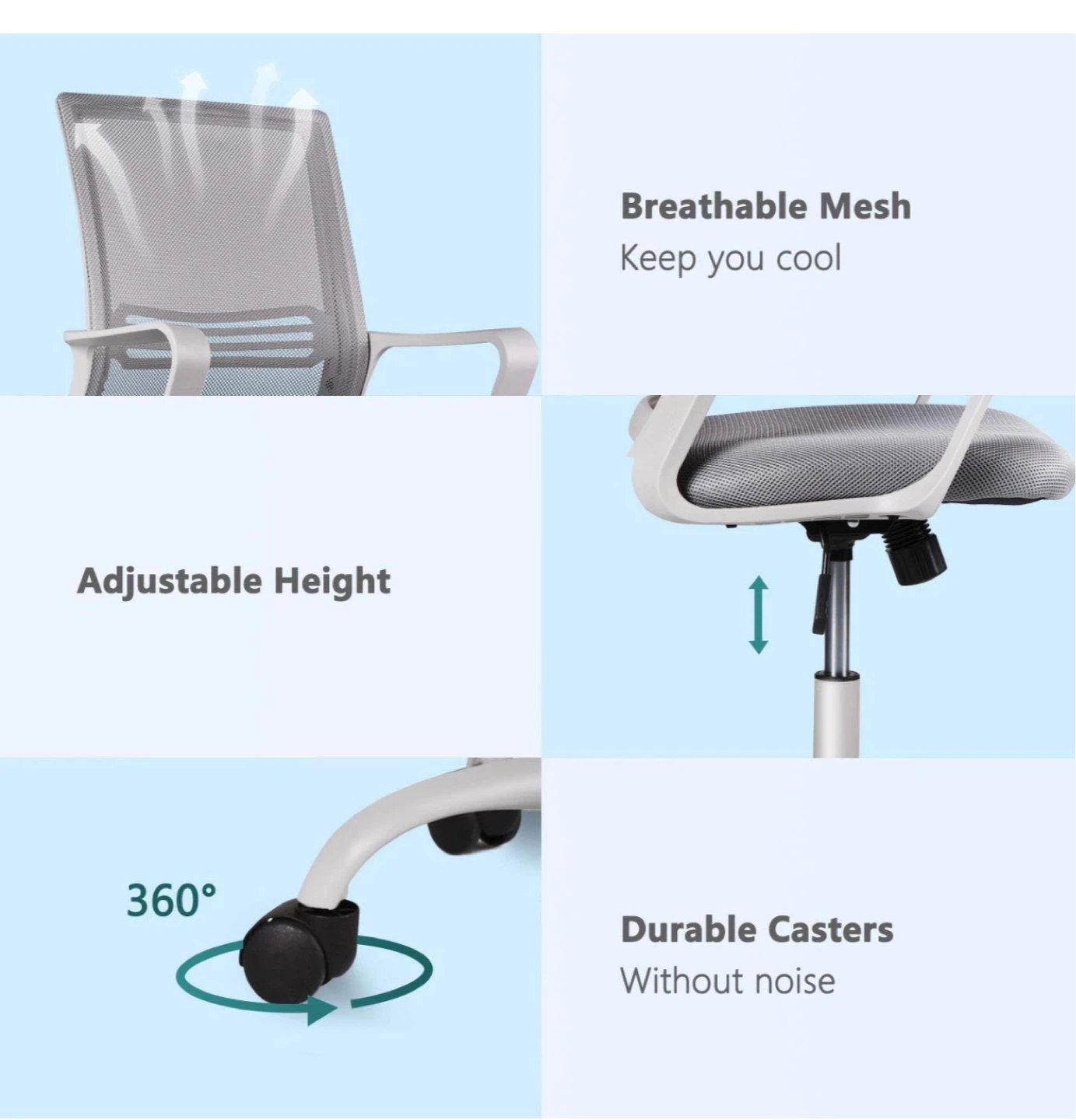 Ergonomic Mesh Office Chair - Grey OC9 - photo 5