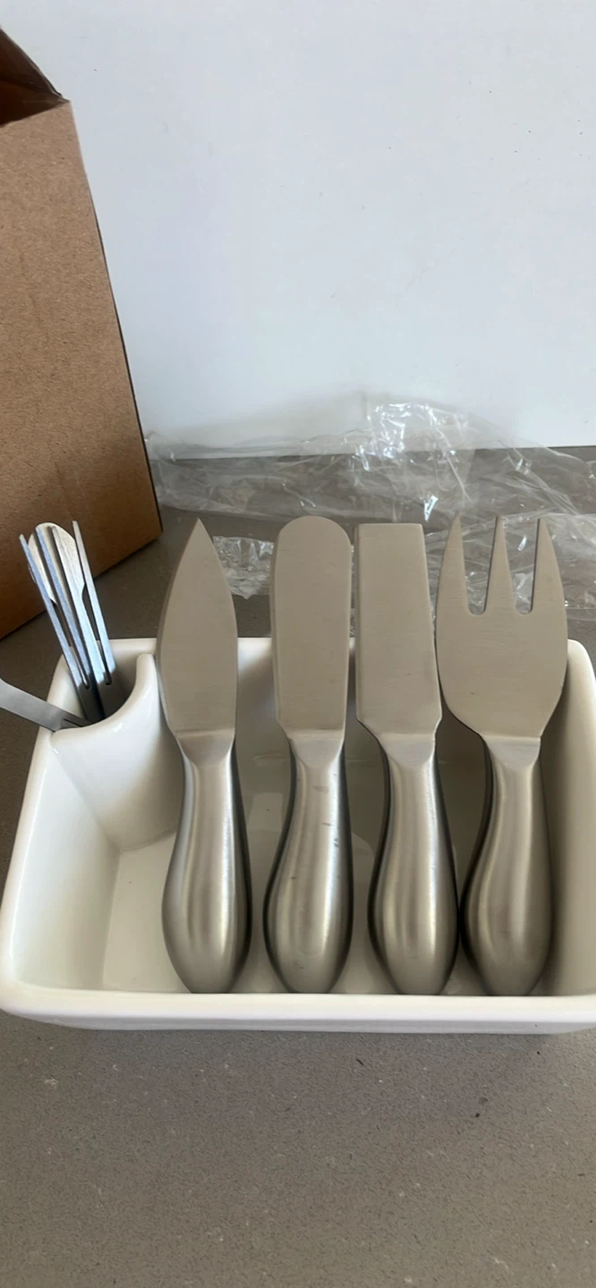 Cheese Knife Set with Ceramic Holder - photo 3