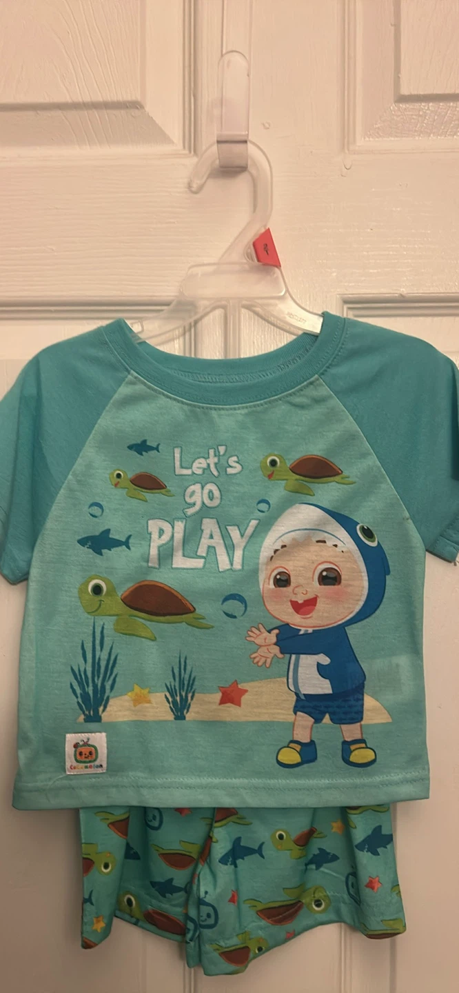Cocomelon "Let's Go Play" Shark & Turtle Pajama Set
