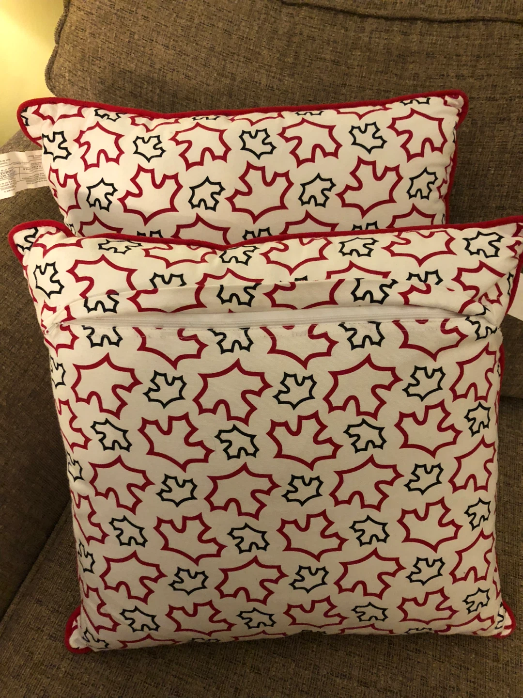 Two Maple Leaf Throw Pillows - photo 3