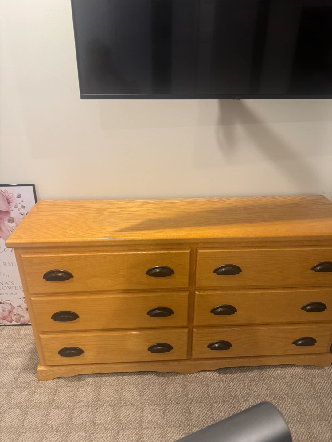 Oak Dresser and Nightstand Set - photo 2