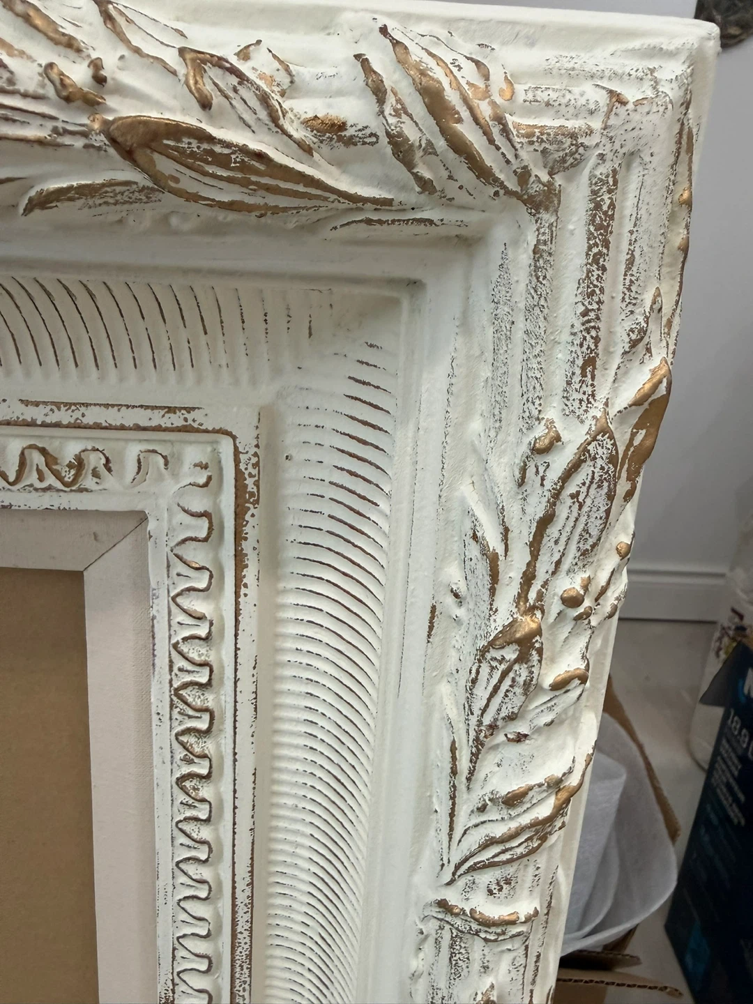 Ornate White & Gold Picture Frame - photo 3