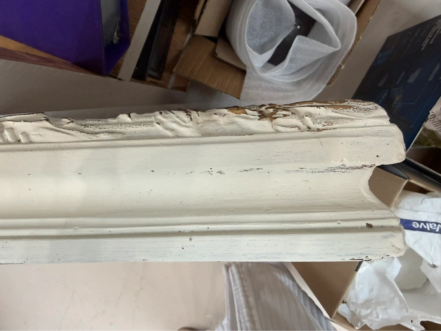 Ornate White & Gold Picture Frame - photo 4