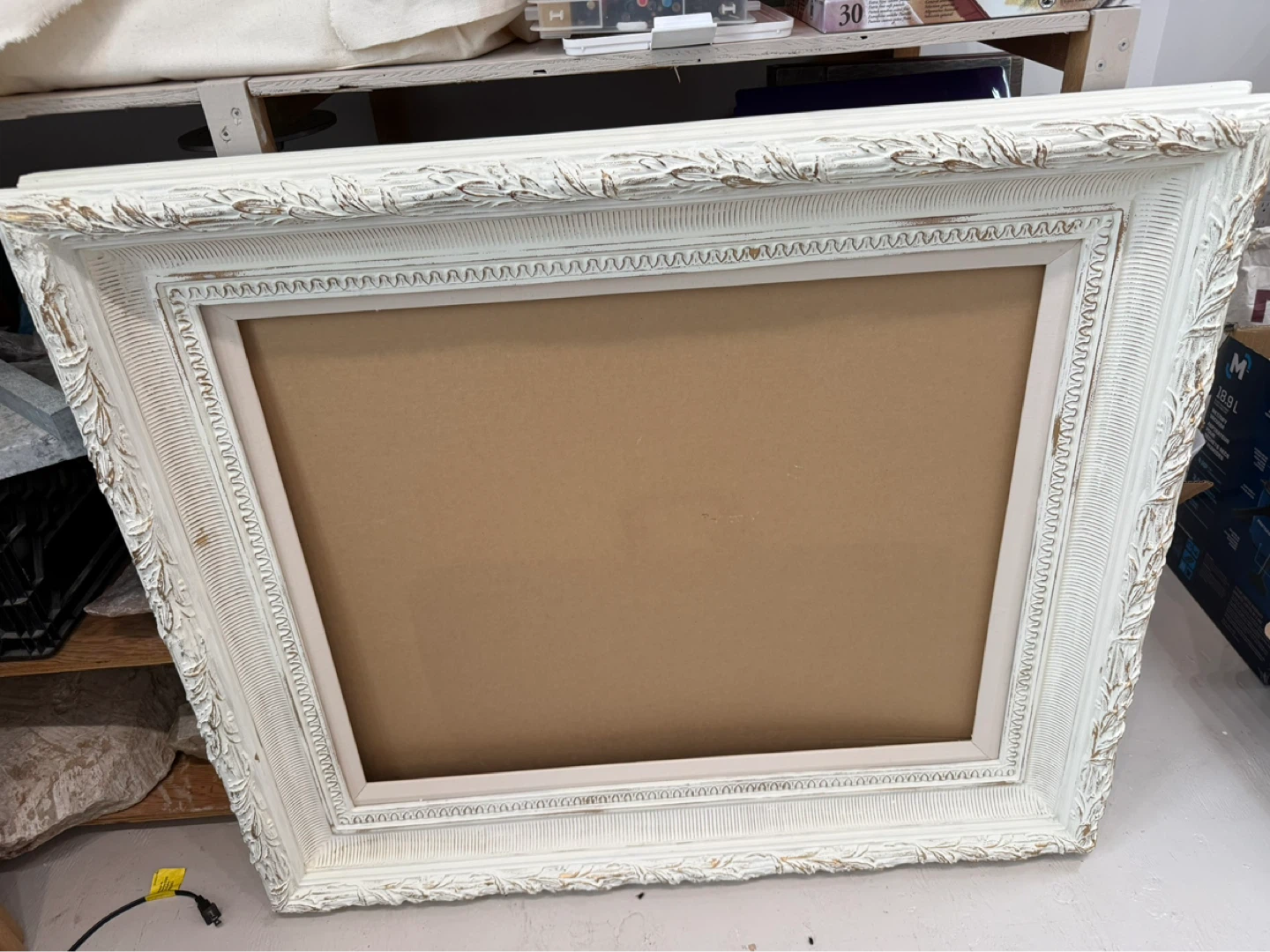 Ornate White & Gold Picture Frame - photo 2
